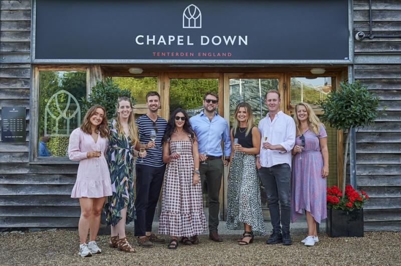Chapel Down’s vineyards on the Kent Downs